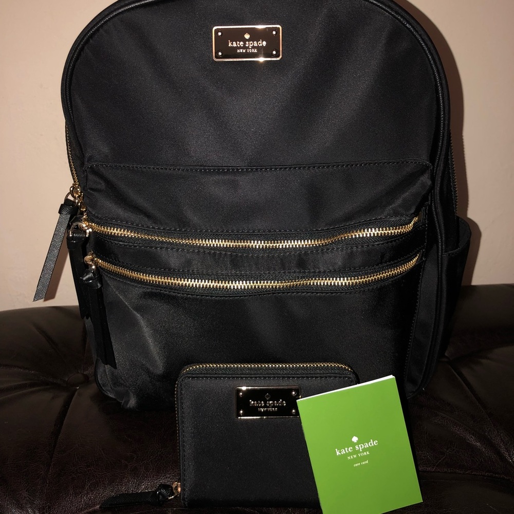 New Kate Spade Backpack and Zipper Wallet